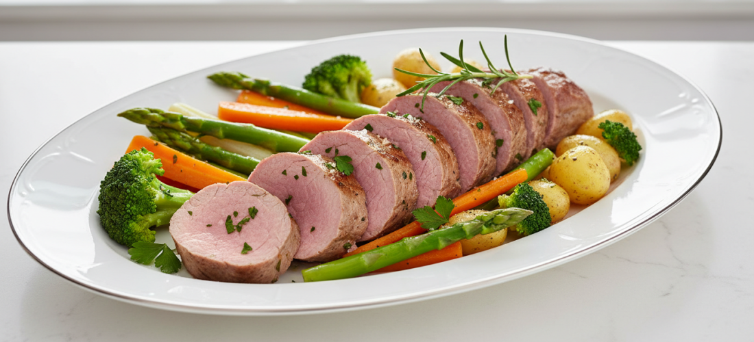 découvrez une recette de filet mignon de porc au four, gourmande et légère, idéale pour un repas sain et savoureux en famille.