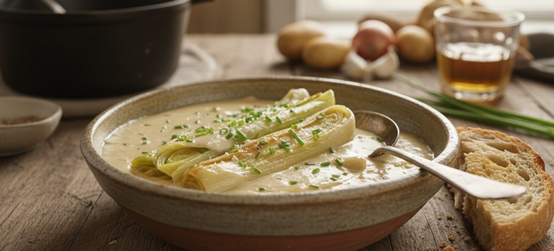découvrez notre fondue de poireaux onctueuse, l'accompagnement idéal pour sublimer riz et poisson tout en séduisant même les palais les plus difficiles.