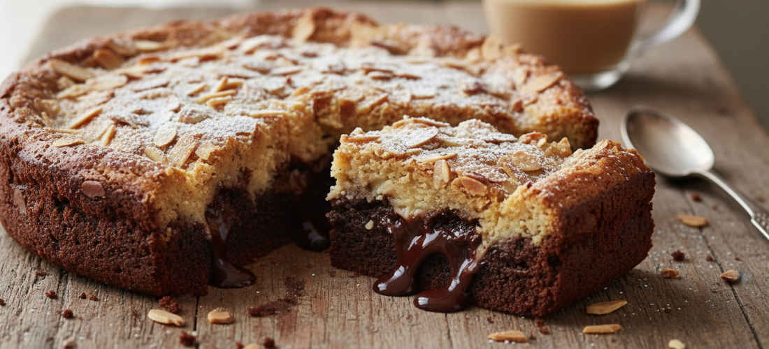 découvrez notre frangipane revisitée façon brownie, alliant une texture fondante à un goût d’amande irrésistible, pour le plaisir de tous les gourmands.