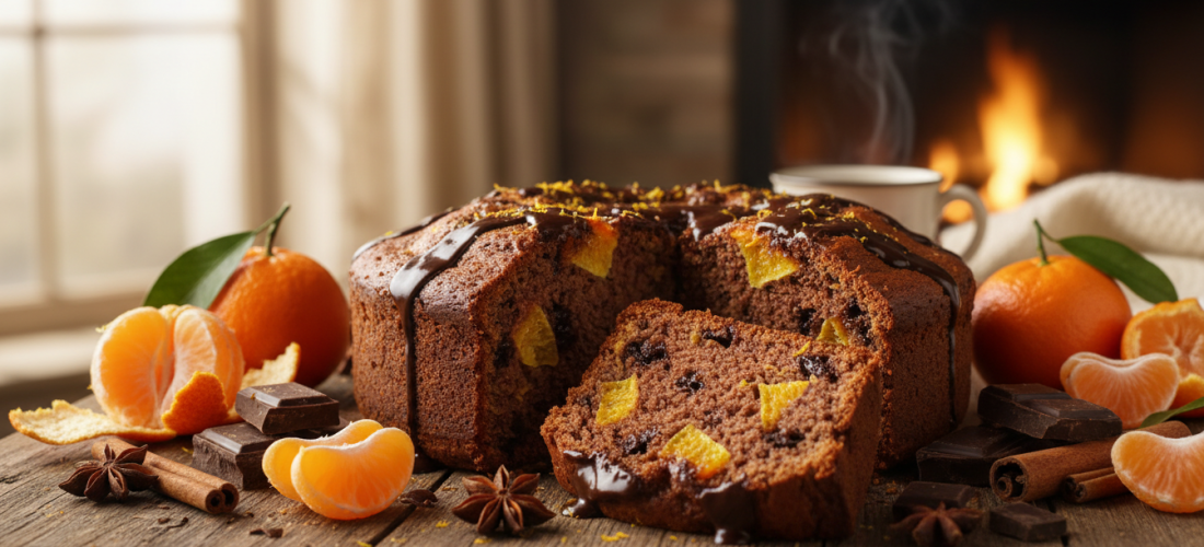 découvrez notre gâteau moelleux aux clémentines et chocolat noir, une douceur parfumée parfaite pour réchauffer vos journées d'hiver avec saveur et réconfort.
