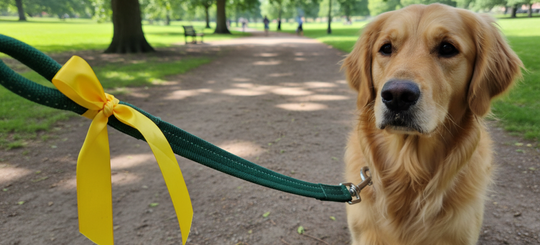 découvrez la signification essentielle du ruban jaune sur une laisse, un signal souvent méconnu qui aide à mieux comprendre le comportement des chiens et à respecter leur espace.