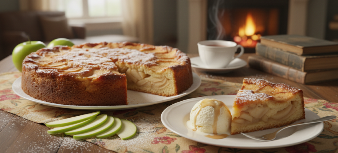 découvrez la recette secrète de julie andrieu pour un gâteau aux pommes gourmand, bien meilleur que la traditionnelle tarte. un délice à ne pas manquer !