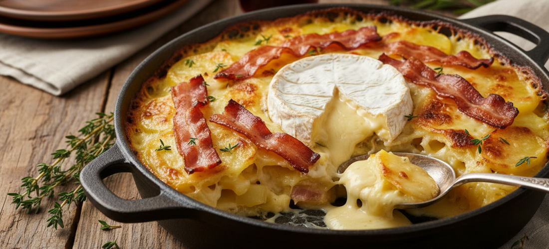 découvrez notre recette revisitée de la tartiflette avec du camembert fondant pour un plat savoureux et original qui ravira vos papilles.