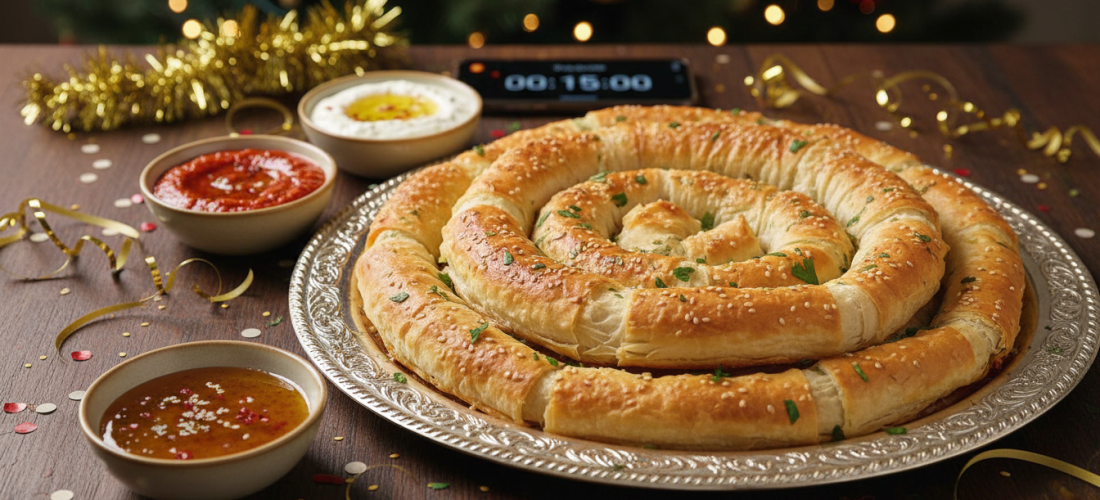 découvrez la recette express et croustillante de mes roulés à la pâte filo, prêts en 15 minutes, pour sublimer vos apéros de fête avec gourmandise et rapidité.