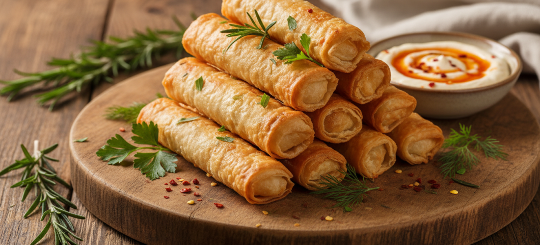 découvrez ma recette express de roulés croustillants à la pâte filo, prêts en 15 minutes, pour un apéritif rapide et savoureux qui séduira vos invités.