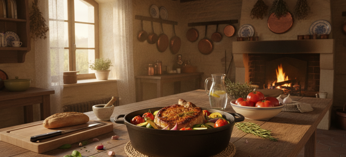 découvrez la rouelle de porc en cocotte, un plat réconfortant et savoureux, parfait à déguster en toutes saisons, même pendant les chaudes journées d'été.