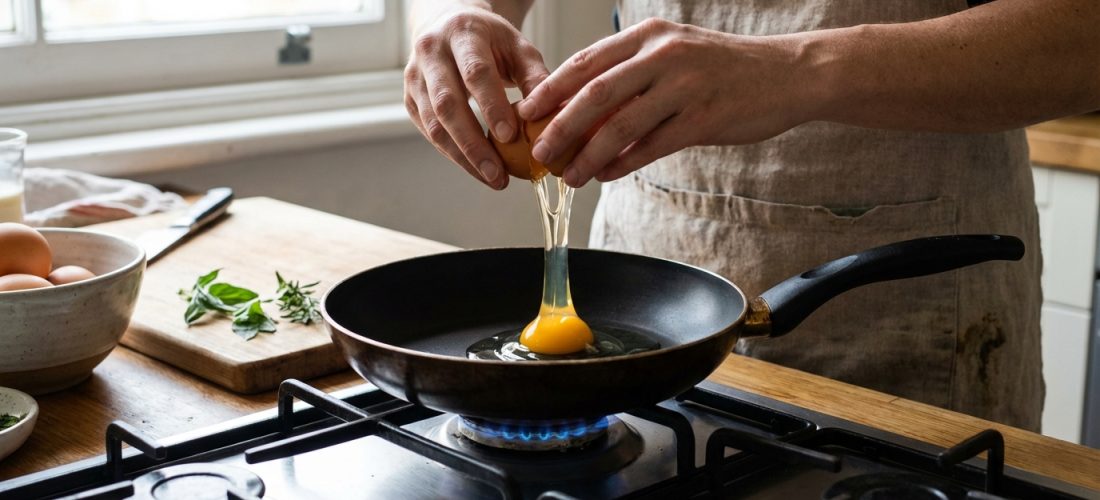 découvrez une méthode simple et surprenante pour réussir des œufs au plat avec un jaune parfaitement coulant à chaque fois.