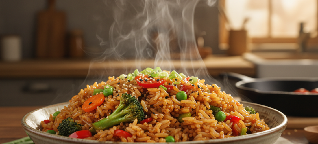 découvrez la recette du riz sauté au parfum envoûtant, parfaite pour réchauffer vos soirées de janvier avec une touche gourmande et savoureuse.
