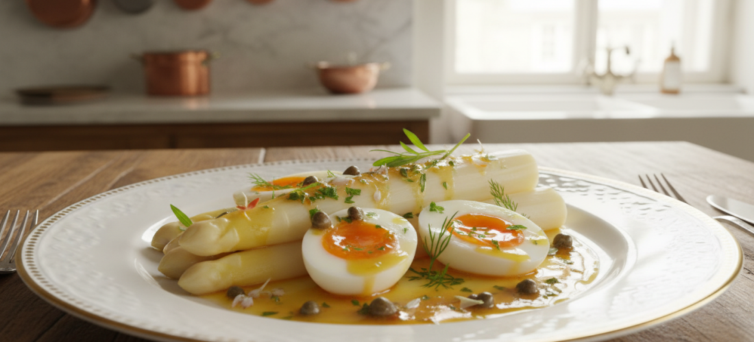 découvrez l’asperge parfaite du loudunais, fruit d’un rituel quotidien alliant cueillette à l’aube et bain glacé pour une fraîcheur incomparable.