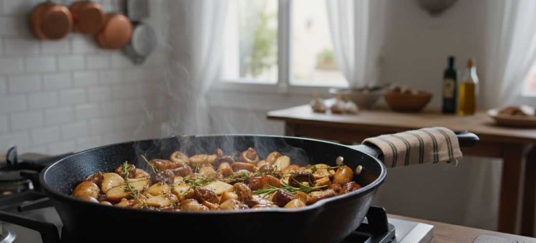 découvrez la technique secrète du chef etchebest pour saisir parfaitement les champignons et sublimer leur jus grâce à une caramélisation savoureuse et gourmande.