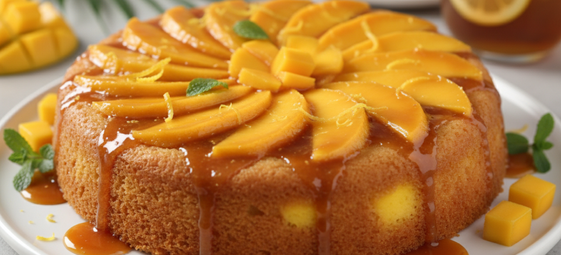 découvrez le gâteau renversé citron-mangue de cyril lignac, une recette gourmande alliant l'acidité fraîche du citron à la douceur caramélisée de la mangue pour un dessert inoubliable.