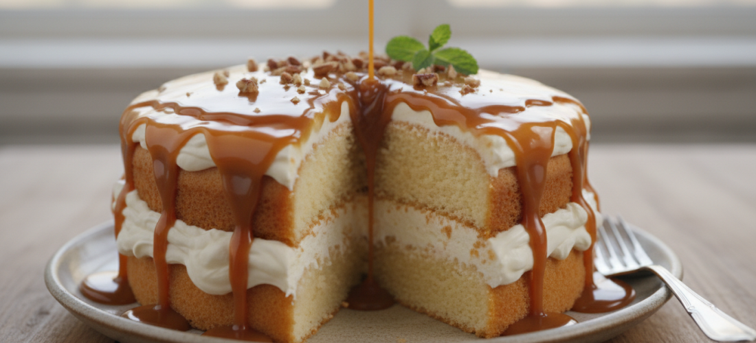découvrez le trilèçe, ce gâteau ultra fondant aux trois laits et caramel qui fait sensation sur tiktok. une douceur irrésistible à tester absolument !