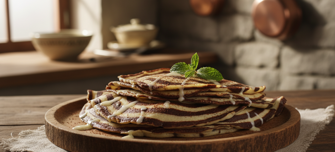 découvrez la recette secrète des crêpes zébrées de grand-mère, un dessert doux et gourmand qui émerveille les papilles dès la première bouchée.