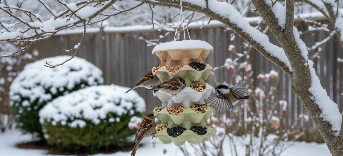 découvrez comment recycler vos boîtes d'œufs pour créer un refuge ingénieux et attirer les oiseaux dans votre jardin tout au long de l'hiver.