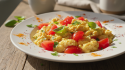 découvrez une recette savoureuse d'œufs brouillés légers aux tomates parfumées et aux épices ensoleillées, idéale pour un petit-déjeuner sain et gourmand.