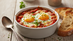 découvrez la recette express des œufs cocotte tomate-fromage, prête en 12 minutes pour un dîner rapide et savoureux sans prise de tête.