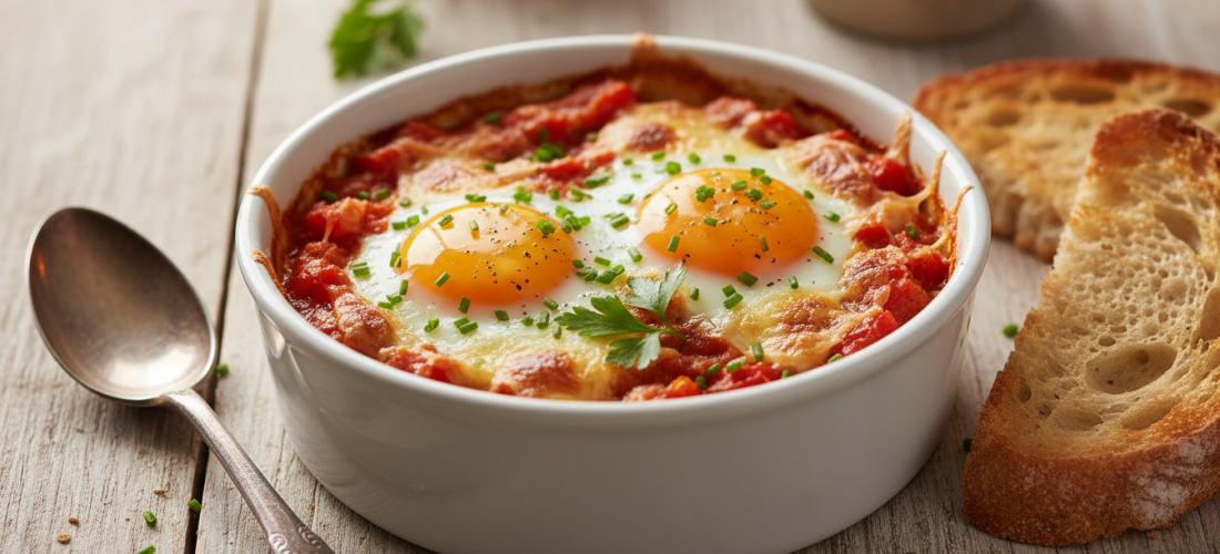 découvrez la recette express des œufs cocotte tomate-fromage, prête en 12 minutes pour un dîner rapide et savoureux sans prise de tête.