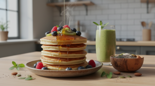 découvrez nos pancakes aériens, parfaits pour un petit déjeuner détox équilibré et énergisant. commencez votre journée en douceur avec une recette saine et savoureuse.