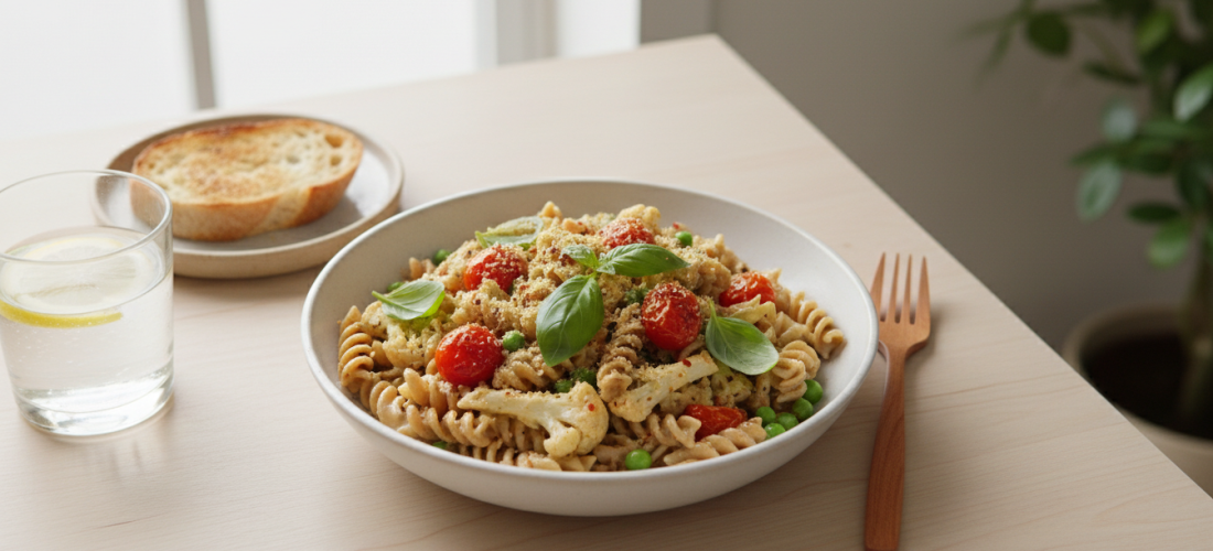 découvrez une recette légère de pâtes complètes au chou-fleur, idéale pour garder la ligne tout en se faisant plaisir.