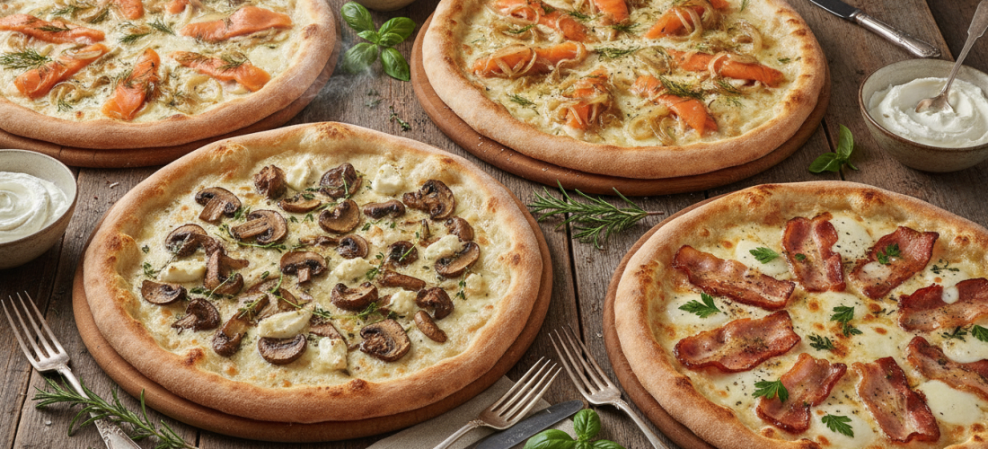 découvrez 15 recettes savoureuses de pizza à la crème fraîche pour un délice gustatif unique. laissez-vous tenter par des saveurs riches et gourmandes qui raviront vos papilles.