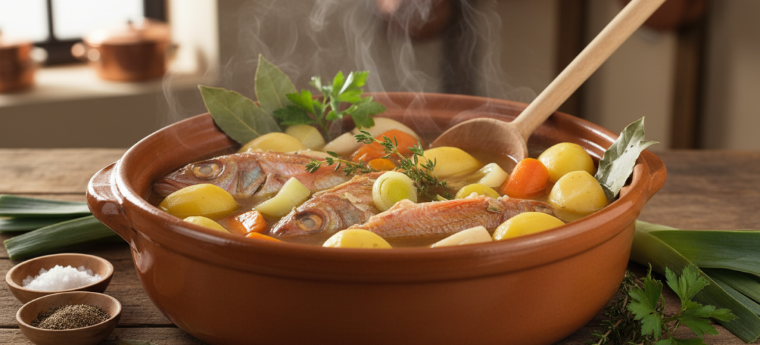 découvrez le pot-au-feu de galinette aux légumes d'hiver, sublimé par des arômes intenses. un plat réconfortant et savoureux signé laurent mariotte, parfait pour les repas chaleureux.