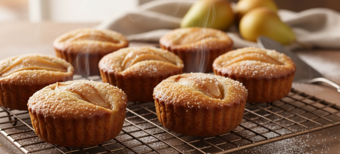découvrez un gâteau délicat où la douceur naturelle de la poire s'allie à la tendresse du biscuit, sans crème ni chocolat, pour une gourmandise légère et irrésistible.