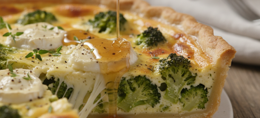 découvrez la recette savoureuse de la quiche brocoli et chèvre, une alliance parfaite qui ravira vos papilles avec des saveurs équilibrées et gourmandes.