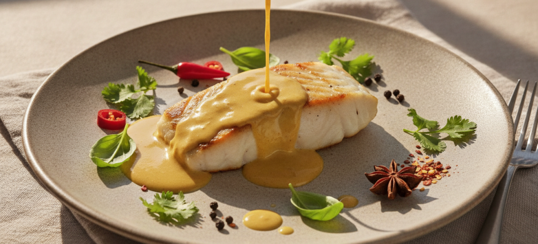 découvrez une recette savoureuse de sauce au curry légère, parfaite pour sublimer vos plats de poisson avec une touche exotique et délicate.