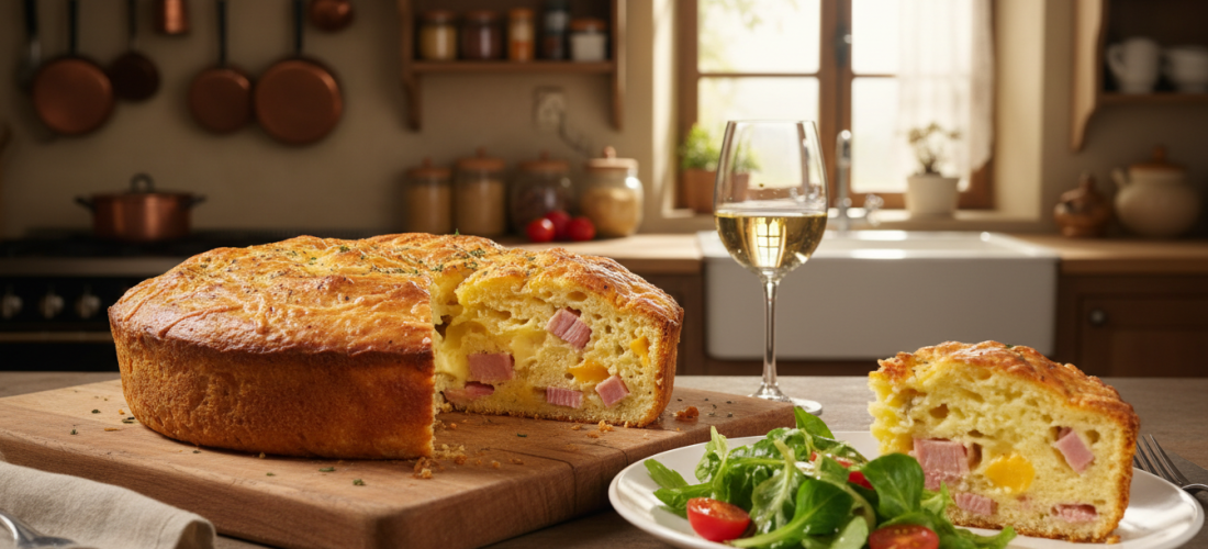 découvrez notre recette facile de cake jambon-fromage, préparée simplement avec votre thermomix pour un résultat savoureux et rapide.