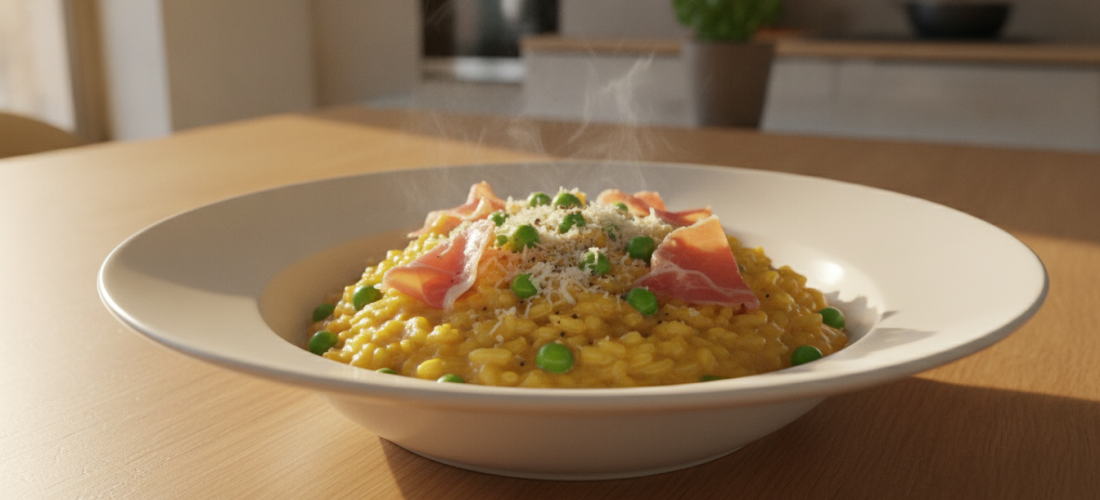 découvrez une recette facile de risotto léger aux petits pois et jambon cru, idéale pour un plat gourmand, savoureux et équilibré à préparer rapidement.