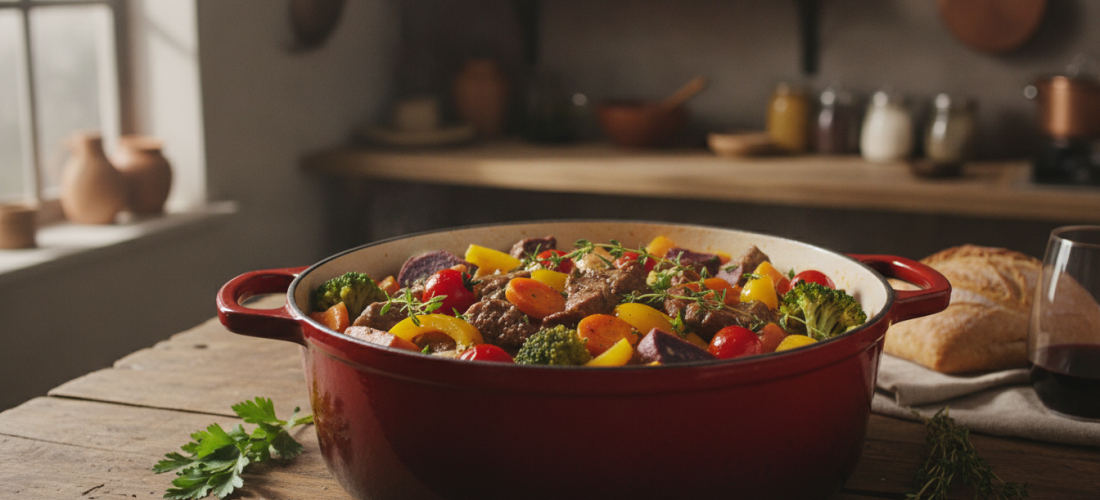découvrez notre recette légère et savoureuse de casserole de bœuf aux légumes, parfaite pour un déjeuner équilibré et gourmand.