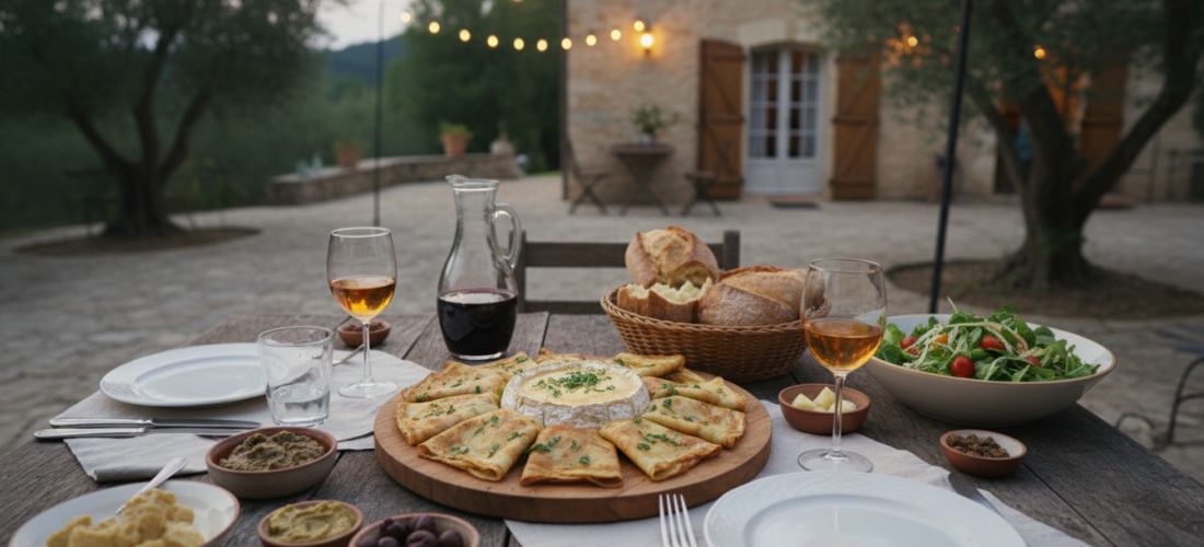 découvrez la délicieuse crêpe fondante au chèvre et champignons parfumés, une gourmandise savoureuse qui éveillera vos papilles à chaque bouchée.