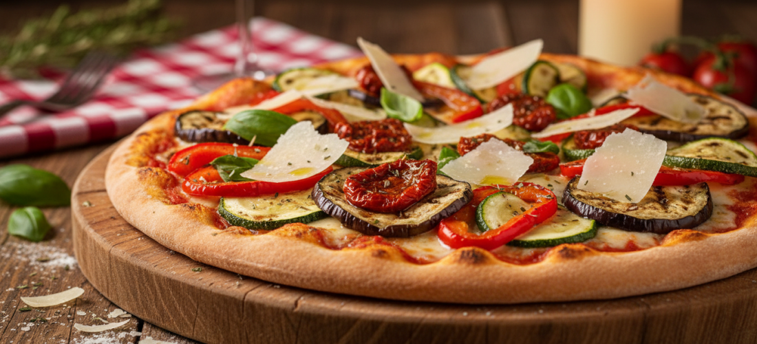 découvrez une recette gourmande et colorée de pizza aux légumes marinés, sublimée par le goût authentique du parmigiano reggiano. un délice savoureux à partager en toute convivialité.