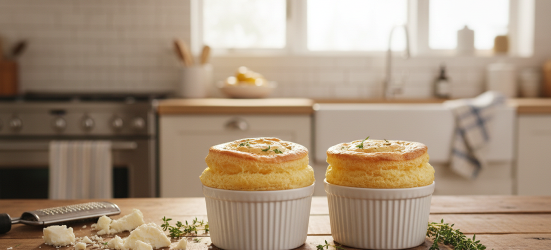 découvrez notre recette express de soufflé au chèvre, sans béchamel ni blancs montés, pour un plat léger et aérien prêt en seulement 15 minutes qui ravira vos papilles.