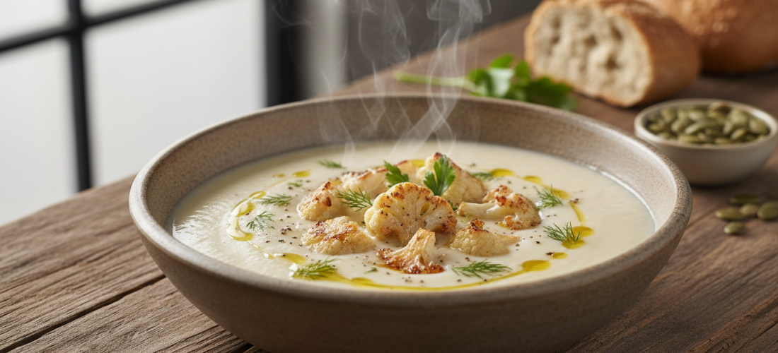 découvrez notre recette simple et saine de soupe onctueuse de chou-fleur allégée, parfaite pour un repas léger et savoureux à adopter au quotidien.