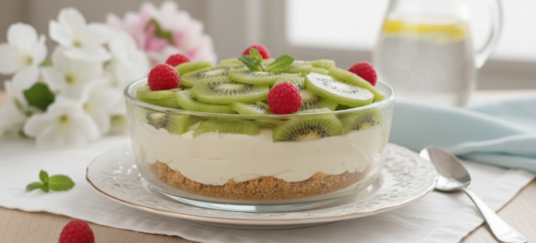 découvrez un dessert fruité et sans cuisson alliant le croquant du kiwi à une crème veloutée, une douceur qui ravira tous les gourmands en quête de fraîcheur et de simplicité.