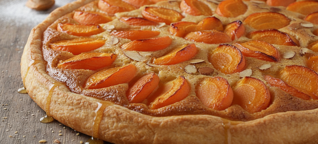 découvrez la recette secrète d'une frangipane magique cachée sous les abricots, qui a émerveillé mes invités au point qu'ils m'ont demandé l'adresse de cette pâtisserie unique.