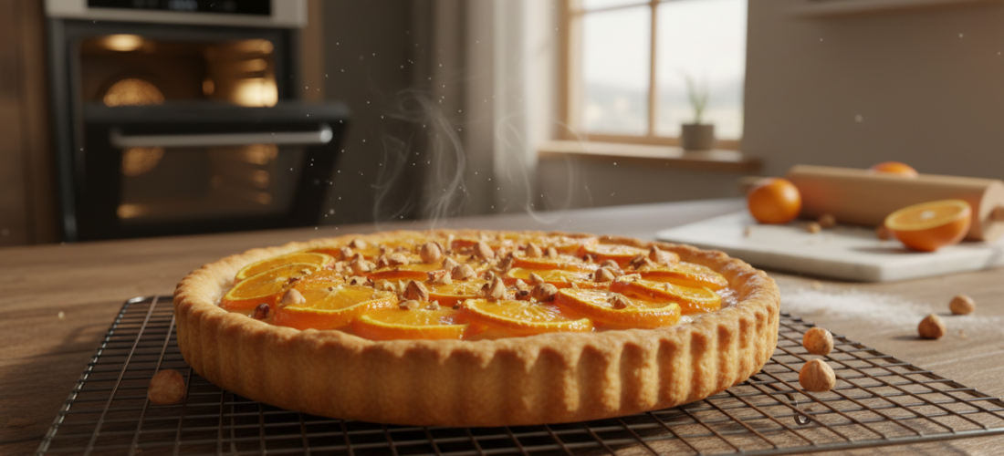 découvrez la tarte gourmande à la crème de noisettes et orange, une alliance surprenante et délicieuse qui ravira les passionnés de douceurs. un dessert unique à savourer sans modération !