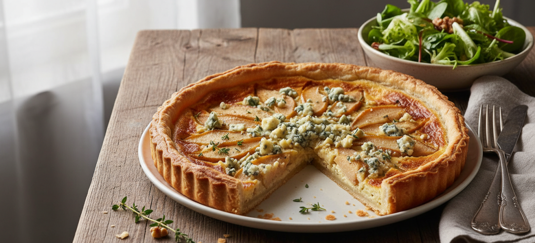 découvrez la recette incontournable de la tarte gourmande aux poires et roquefort, alliant douceur et saveurs fromagères pour un dessert ou une entrée raffinée.