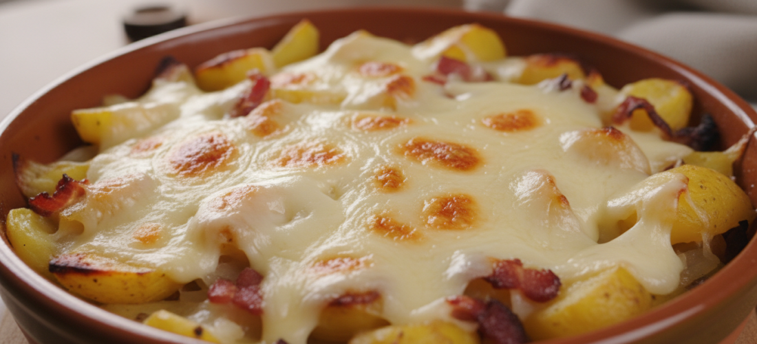 découvrez notre tartiflette authentique avec des pommes de terre dorées et du reblochon fondant, un plat savoureux et réconfortant qui ravira vos papilles.