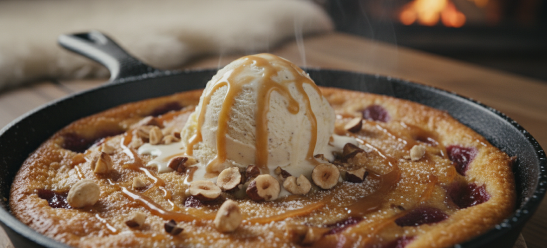 découvrez notre clafoutis hivernal facile à préparer, alliant un cœur fondant et des noisettes croquantes pour un réconfort gourmand et chaleureux.