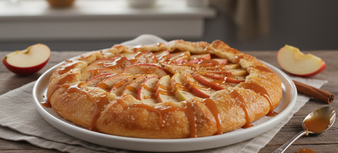 découvrez une galette irrésistible sans frangipane, garnie d'un cœur fondant aux pommes qui saura séduire vos papilles. une recette gourmande et originale à savourer sans modération.
