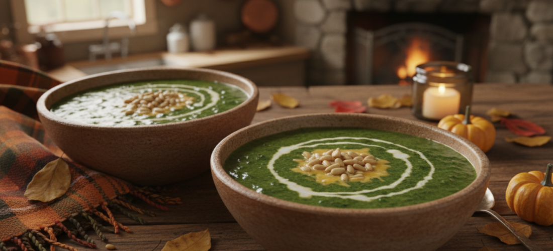 découvrez notre recette de velouté crémeux d’épinards au fromage, une soupe délicieuse et réconfortante parfaite pour se réchauffer lors des journées froides.