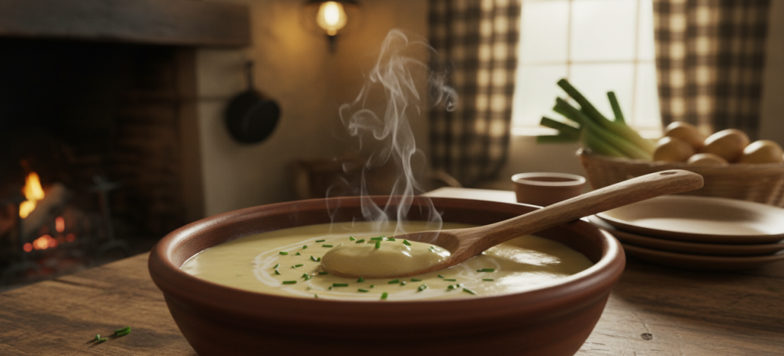 découvrez notre velouté de poireaux onctueux, réalisé avec seulement 2 ingrédients. une recette simple et savoureuse, parfaite pour réchauffer 4 personnes cet hiver.