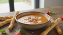 découvrez notre velouté de poivrons et thon, délicatement lié au fromage frais, pour une recette onctueuse et pleine de saveurs, idéale en entrée ou repas léger.