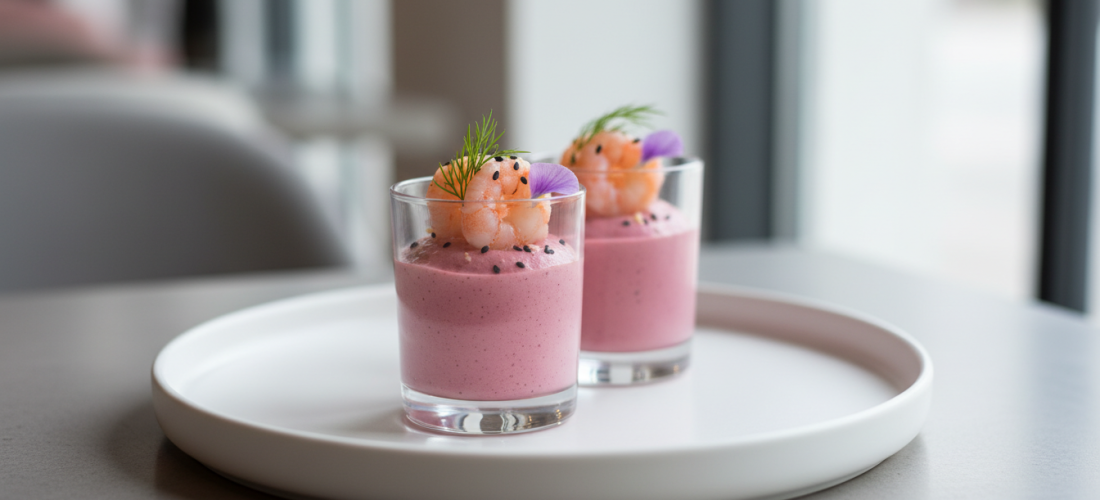 découvrez notre recette de verrines légères aux crevettes et mousse de betterave, une alliance fraîche et savoureuse parfaite pour vos apéritifs et repas estivaux.