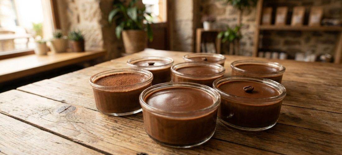 coffee-cream-ramekins-on-rustic-table