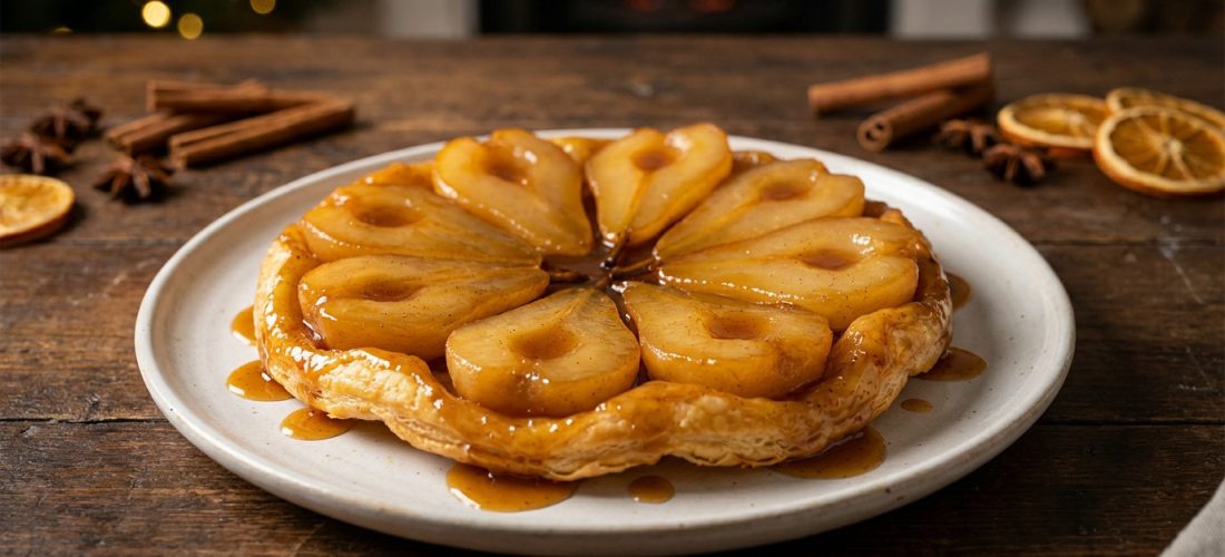 festive-pear-and-vanilla-tarte-tatin-with-caramel