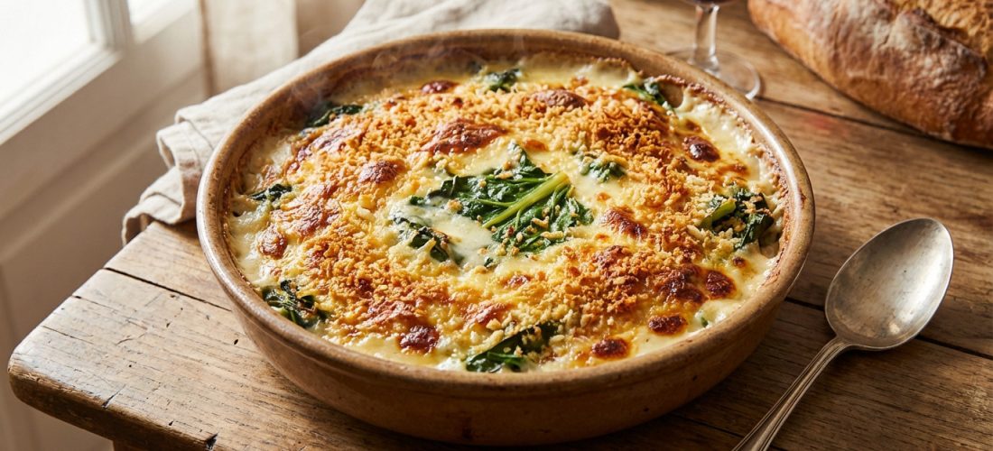 freshly-baked-chard-gratin-with-golden-comte-crust