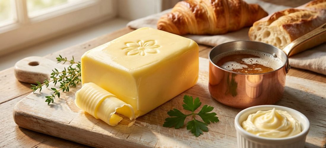 Beurre en cuisine française, ingrédient essentiel pour sauces et pâtisseries